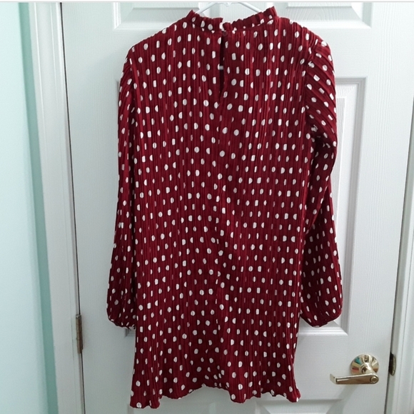 Lulu's Pleats To Meet You Polka Dot Dress Blogger Fav - Picture 9 of 11